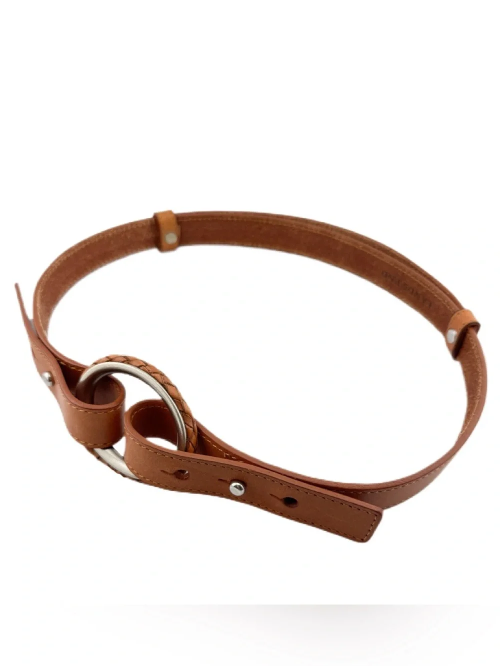 Lands’End Leather O-Ring Belt